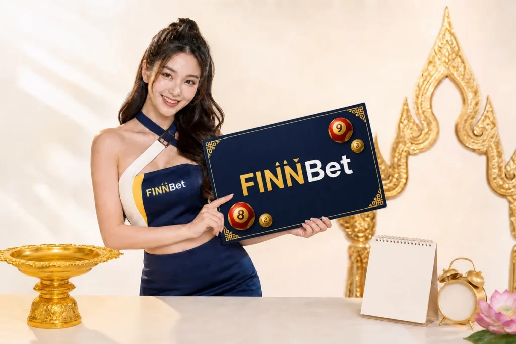 นางแบบไทยนำเสนอสลากกินแบ่งและแบรนด์ FINNBet เกี่ยวกับสลากกินแบ่งรัฐบาล